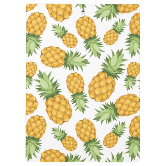 Cartoon-Ananas-Muster Klemmbrett (Rückseite)