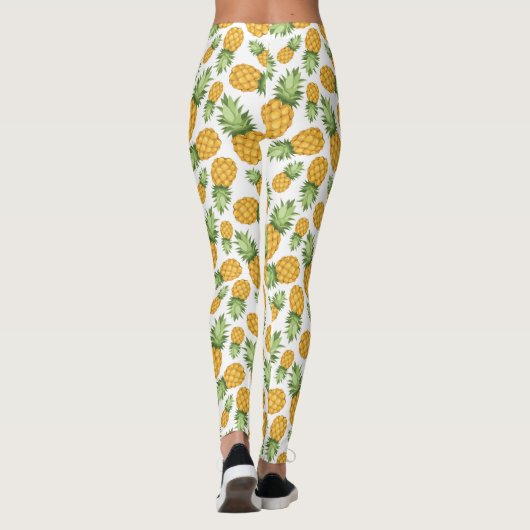Cartoon-Ananas-Muster Leggings (Rückseite)