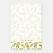 Cartoon-Ananas-Muster Post-it Klebezettel (Vorderseite)