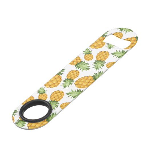 Cartoon-Ananas-Muster Speed Flaschenöffner (Vorderseite Schrägansicht)