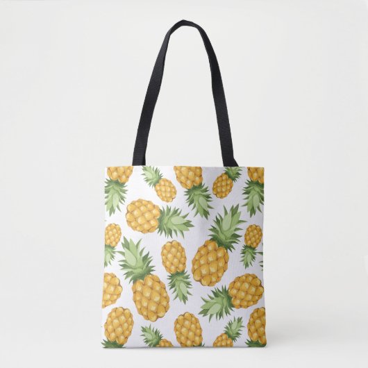 Cartoon-Ananas-Muster Tasche (Vorderseite)