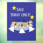 Cartoon Angel Choir individuell anpassbar Fensteraufkleber (Blatt 3)