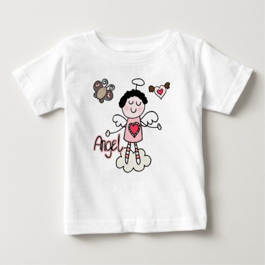 Cartoon Angel Girly Baby Tutu Bodysuit Baby T-shirt (Vorderseite)