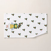 Cartoon Angel Holly Weihnachtshandtuch Handtuch (Handtuch)