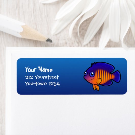 Cartoon Angelfish 1 (Insitu)