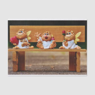 Cartoon Angels Gewebepapier Seidenpapier