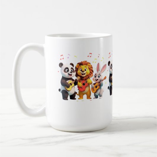 🎵 Cartoon Animal Music Party – Fun & Cute Musical Kaffeetasse (Links)