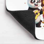 🎵 Cartoon Animal Music Party – Fun & Cute Musical Mousepad (Ecke)