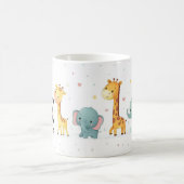 Cartoon Animal Parade in Pastel - Fun Tasse Design (Mittel)