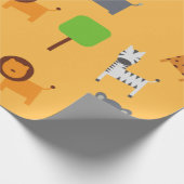 Cartoon Animal Thrapping Paper Geschenkpapier (Ecke)