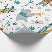 Cartoon Animals Band Geschenkpapier (Ecke)