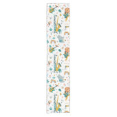 Cartoon Animals Band Kurzer Tischläufer (Vorderseite)