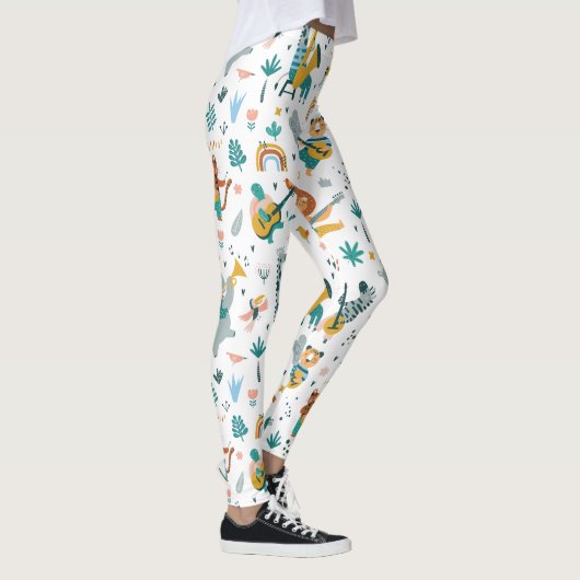 Cartoon Animals Band Leggings (Rechts)
