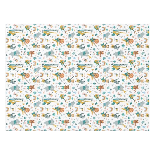 Cartoon Animals Band Tischdecke (Vorderseite (Horizontal))