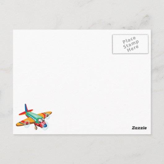 Cartoon animals for kids postkarte (Rückseite)