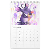 Cartoon Animals World - Funny Zeichnend - Kinder Kalender (Feb 2027)