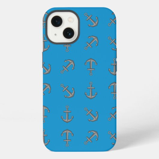 Cartoon-Anker-Set für Boote iPhone Hülle (Rückseite)