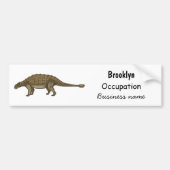 Cartoon Ankylosaurus Autoaufkleber (Vorne)