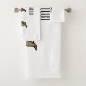 Cartoon Ankylosaurus Badhandtuch Set (Insitu)