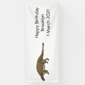 Cartoon Ankylosaurus Banner (Vertikal)