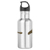 Cartoon Ankylosaurus Edelstahlflasche (Rückseite)