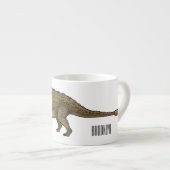 Cartoon Ankylosaurus Espressotasse (Vorderseite Rechts)