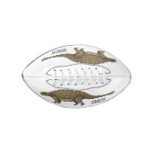 Cartoon Ankylosaurus Football (Vorderseite)