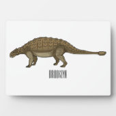 Cartoon Ankylosaurus Fotoplatte (Vorderseite)