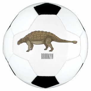 Cartoon Ankylosaurus Fußball