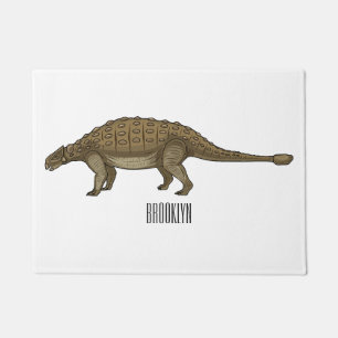 Cartoon Ankylosaurus Fußmatte