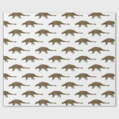 Cartoon Ankylosaurus Geschenkpapier (Flach)