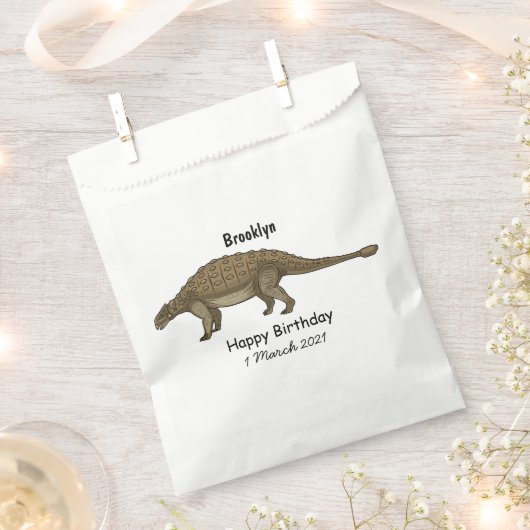 Cartoon Ankylosaurus Geschenktütchen (Ausgeschnitten)