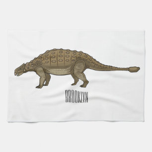 Cartoon Ankylosaurus Geschirrtuch