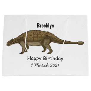 Cartoon Ankylosaurus Große Geschenktüte