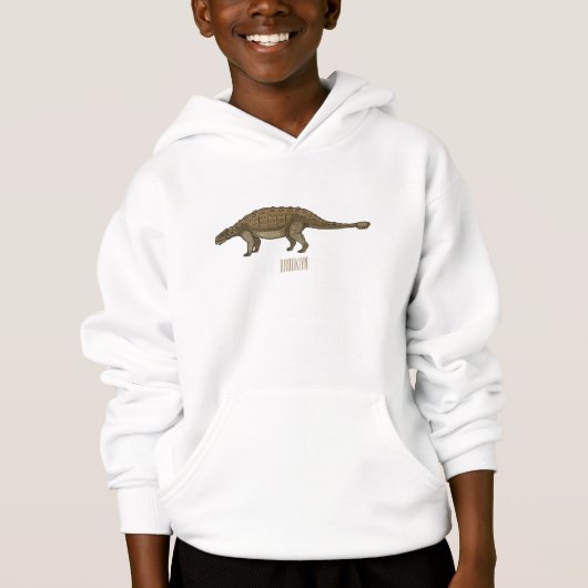 Cartoon Ankylosaurus Hoodie (Vorderseite)