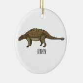 Cartoon Ankylosaurus Keramik Ornament (Rechts)
