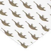 Cartoon Ankylosaurus Kurzer Tischläufer (Ecke)