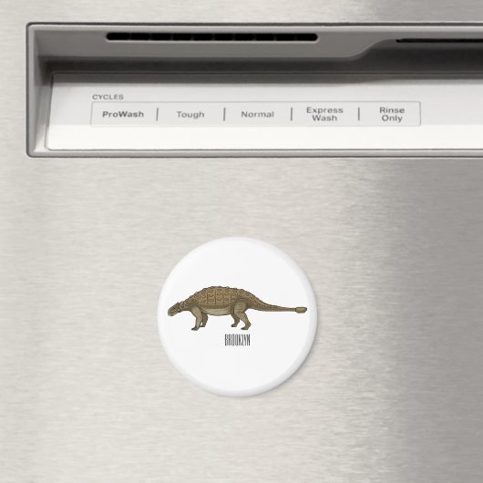 Cartoon Ankylosaurus Magnet (In Situ (Geschirrspüler))