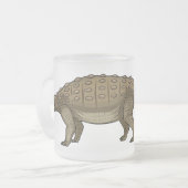 Cartoon Ankylosaurus Mattglastasse (Vorderseite Links)