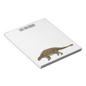 Cartoon Ankylosaurus Notizblock (angewinkelt)
