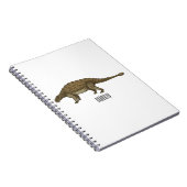 Cartoon Ankylosaurus Notizblock (Rechte Seite)