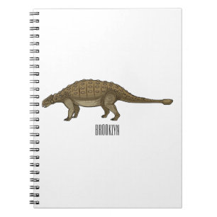 Cartoon Ankylosaurus Notizblock