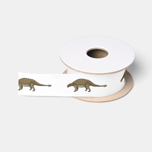 Cartoon Ankylosaurus Satinband (Spule)