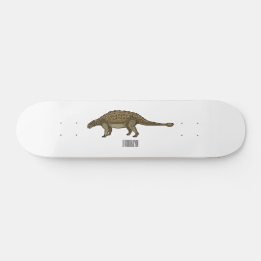Cartoon Ankylosaurus Skateboard (Horizontal)