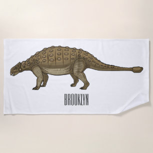 Cartoon Ankylosaurus Strandtuch