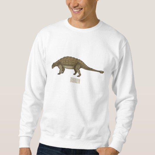 Cartoon Ankylosaurus Sweatshirt (Vorderseite)