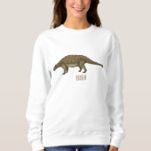 Cartoon Ankylosaurus Sweatshirt (Vorderseite)