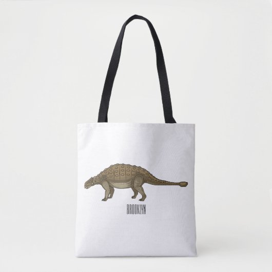 Cartoon Ankylosaurus Tasche (Vorderseite)