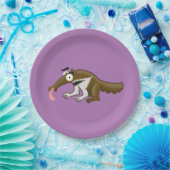 Cartoon Anteater Pappteller (Party)