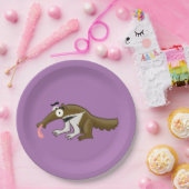 Cartoon Anteater Pappteller (Party)